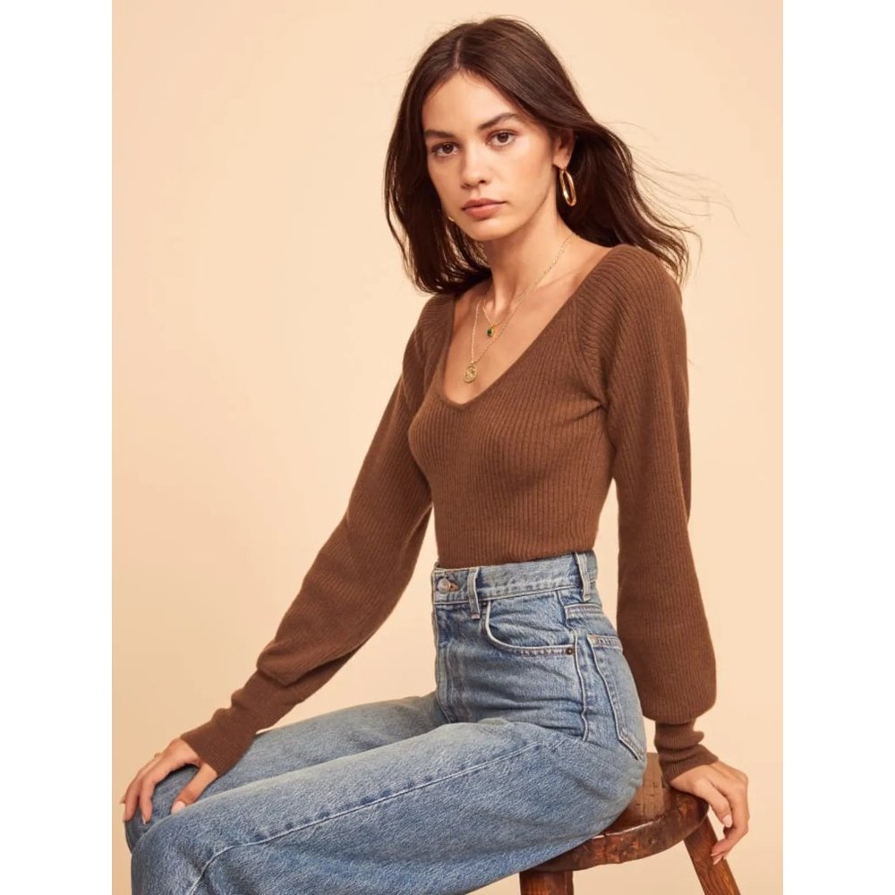 Reformation Hart Cashmere Sweater